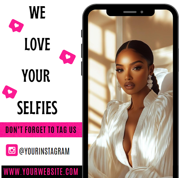 Tag Us in Your Selfie Template