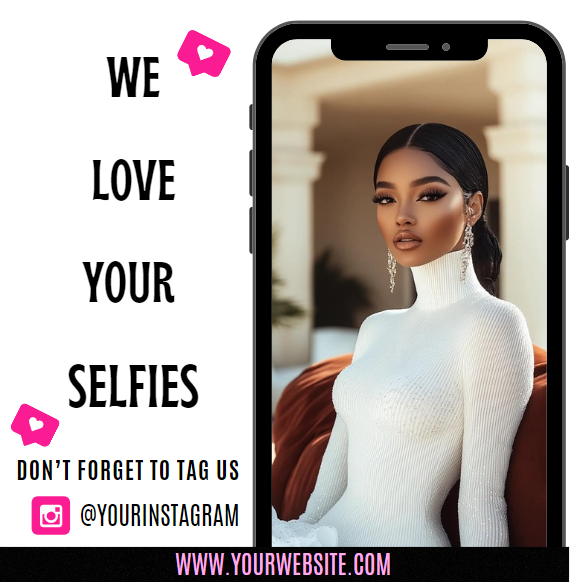 Tag Us in Your Selfie Template