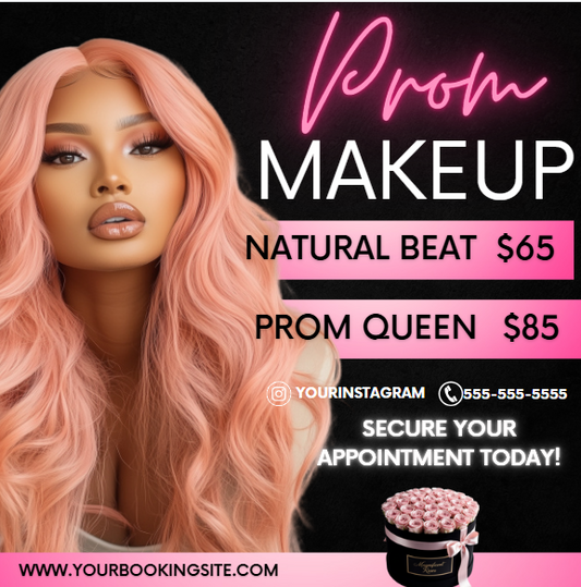 Prom Makeup Promotional Template