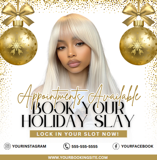 BOOK YOUR HOLIDAY SLAY TEMPLATE