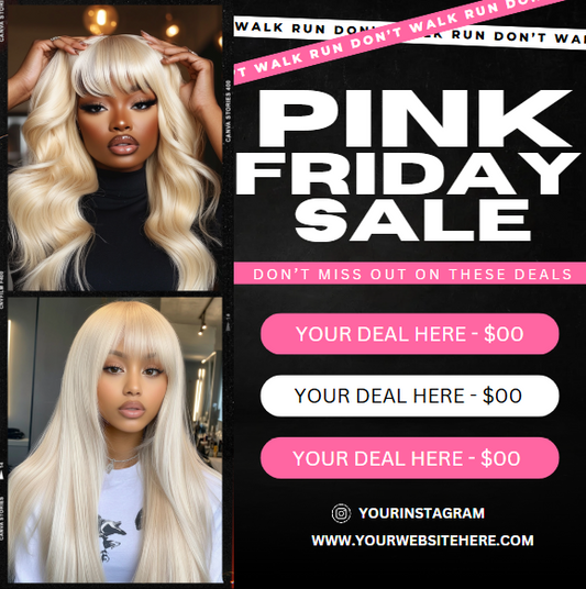 Pink Friday Booking Template