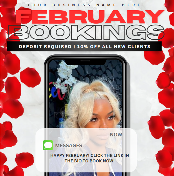 February Appointments Available Template